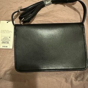 A New Day Black Faux Leather Bag